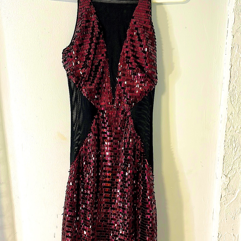 Jay Godfrey extra small burgundy evening gown.